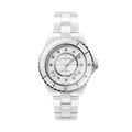 Chanel J12 Quartz Diamonds White Dial White Steel Strap Watch for Women - J12 H5703