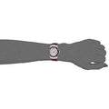 Guess Limelight Quartz Silver Dial Purple Leather Strap Watch For Women - W0775L6