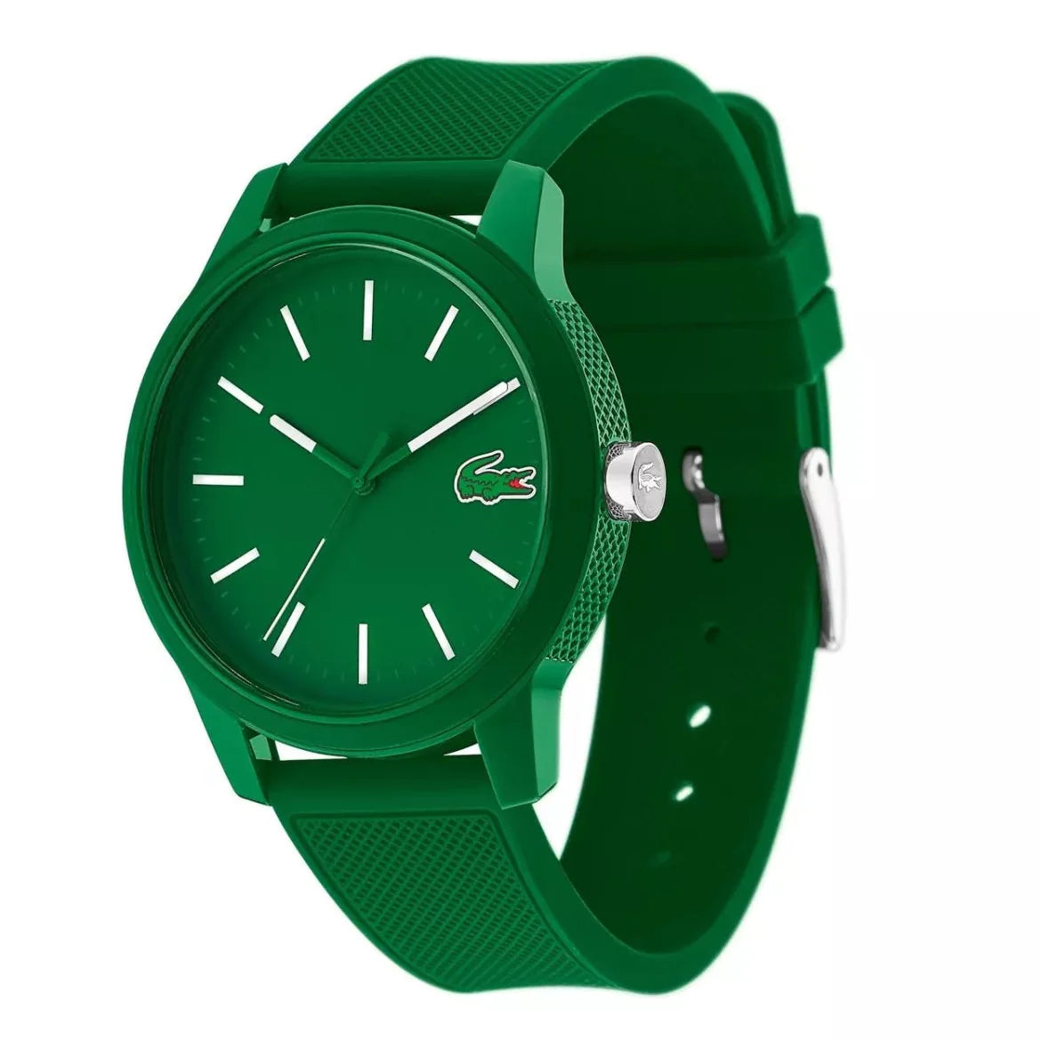 Lacoste 12.12 Green Dial Green Silicone Strap Watch for Men - 2010985