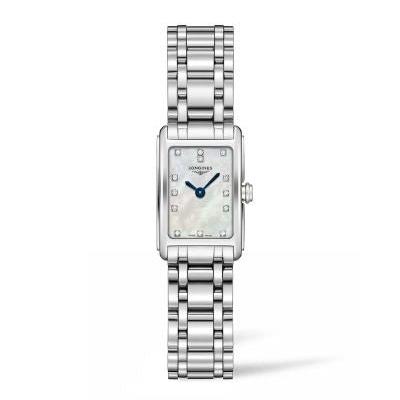 Longines Dolcevita Diamonds Mother of Pearl Dial Silver Steel Strap Watch for Women - L5.258.4.87.6
