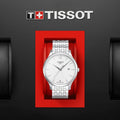 Tissot T Classic Tradition White Dial Silver Steel Strap Watch For Men - T063.610.11.037.00
