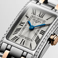 Longines Dolcevita Diamonds White Dial Two Tone Steel Strap Watch for Women - L5.258.5.79.7