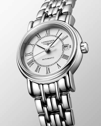 Longines Presence 25.5mm Automatic Stainless Steel Watch for Women - L4.321.4.11.6