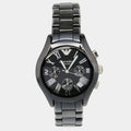Emporio Armani Black Ceramic Dial Ceramic Strap Watch For Women - AR1401