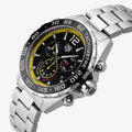 Tag Heuer Formula 1 Chronograph Black Dial Silver Steel Strap Watch for Men- CAZ101AC.BA0842