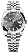 Rolex Datejust 41 Oyster Grey Dial Silver Oystersteel Bracelet Watch for Men - M126300-0008