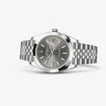 Rolex Datejust 41 Oyster Grey Dial Silver Oystersteel Bracelet Watch for Men - M126300-0008