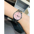 Calvin Klein Simplicity Pink Dial Silver Steel Strap Watch for Women - K432314E