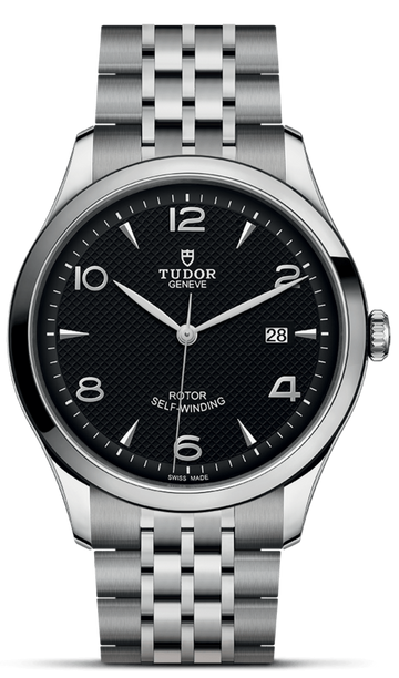 Tudor 1926 Automatic Black Dial Silver Steel Strap Watch for Men - M91650-0002