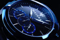 Maserati Traguardo Sports Blue Dial Black Rubber Strap Watch For Men - R8871612006