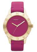 Marc Jacobs Blade Purple Dial Purple Leather Strap Watch for Women - MBM1203