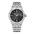 Maurice Lacroix Aikon Automatic Black Dial Silver Steel Strap Watch For Men - AI6008-SS002-330-1