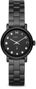 Marc Jacobs Marc Black Dial Black Steel Strap Watch for Women - MBM8673