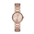 Marc Jacobs Peggy Rose Gold Dial Rose Gold Steel Strap Watch for Women - MBM3406