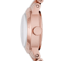 Marc Jacobs Amy White Dial Rose Gold Steel Strap Watch for Women - MBM8613