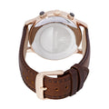 Maserati Ricordo Chronograph Silver Dial Brown Leather Strap Watch For Men - R8871633002