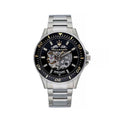 Maserati SFIDA Automatic Black Dial Silver Steel Strap Watch For Men - R8823140002