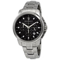 Maserati Successo Chronograph Black Dial Silver Steel Strap Watch For Men - R8873621001