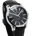Maurice Lacroix Pontos Date Automatic Black Dial Black Leather Strap Watch For Men - PT6148-SS001-330