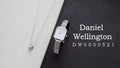 Daniel Wellington Quadro Studio White Dial Silver Mesh Bracelet Watch For Women - DW00100521