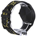 Gucci G Timeless Ghost Black Dial Black Leather Strap Watch For Men - YA1264019