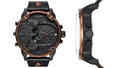 Diesel Mr Daddy 2.0 Chronograph Black Dial Black Steel Strap Watch For Men - DZ7400