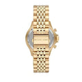 Michael Kors Bayville Chronograph Black Dial Gold Steel Strap Watch For Men - MK8726