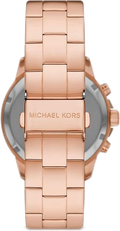 Michael Kors Bryn Chronograph Rose Gold Dial Rose Gold Steel Strap Watch For Women - MK7200