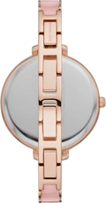 Michael Kors Jaryn Analog Rose Gold Dial Pink Steel Strap Watch For Women - MK4545