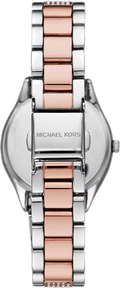 Michael Kors Lauryn Quartz Mother of Pearl White Dial Two Tone Steel Strap Watch For Women - MK4366