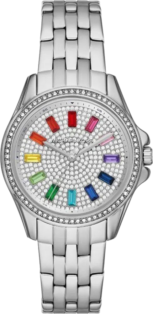 Michael Kors Pilot Quartz Silver Dial Silver Steel Strap Watch For Women - MK7368