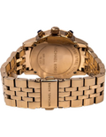 Michael Kors Damen White Dial Rose Gold Steel Strap Watch for Women - MK5026
