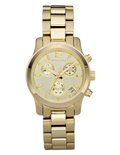 Michael Kors Runway Gold Dial Gold Steel Strap Watch for Women - MK5384