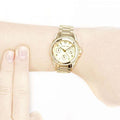 Michael Kors Blair Gold Dial Gold Steel Strap Watch for Women - MK5639