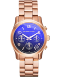 Michael Kors Runway Iridescent Dial Rose Gold Steel Strap Watch for Women - MK5940