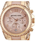 Michael Kors Blair Chronograph Rose Gold Dial Two Tone Steel Strap Watch for Women - MK5943