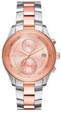 Michael Kors Blair Quartz Analog Rose Gold Dial Two Tone Steel Strap Watch For Women - MK6498