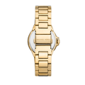 Michael Kors Camille Quartz White Dial Gold Steel Strap Watch For Women - MK7255