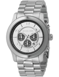 Michael Kors Runway Chronograph Silver Dial Silver Steel Strap Watch for Men - MK8060