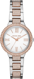 Michael Kors Taryn Quartz White Dial Two Tone Steel Strap Watch For Women - MK4461