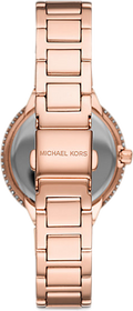 Michael Kors Taryn Quartz White Dial Rose Gold Steel Strap Watch For Women - MK4460