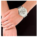 Michael Kors Bradshaw Silver Dial Silver Steel Strap Watch for Men - MK5535