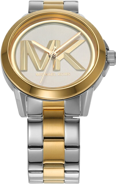 Michael Kors Analog Silver Dial Two Tone Steel Strap Watch For Women - MK7319