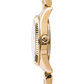 Michael Kors Lexington Quartz Silver Dial Gold Steel Strap Watch For Women - MK3229