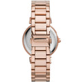 Michael Kors Catlin Black Dial Rose Gold Steel Strap Watch for Women - MK3339