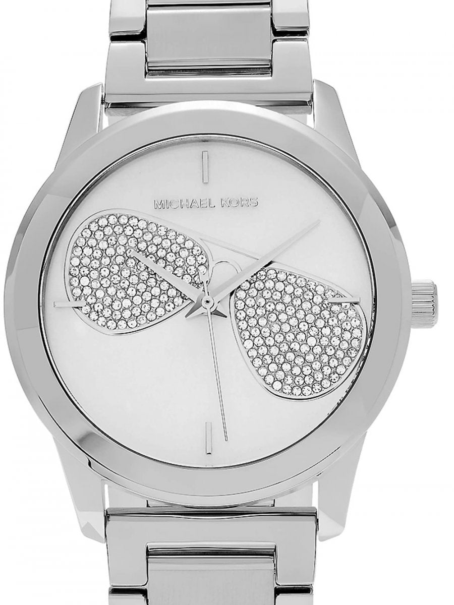 Michael Kors Harman Analog Silver Dial Silver Steel Strap Watch For Women - MK3672