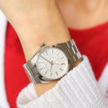 Michael Kors Channing Three Hand Silver Dial Silver Steel Strap Watch For Women - MK6626