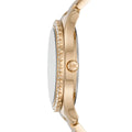 Michael Kors Layton Quartz Black Dial Gold Steel Strap Watch For Women - MK6892