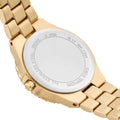 Michael Kors Lennox Quartz Green Dial Gold Steel Strap Watch For Women - MK7395