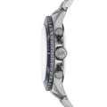 Michael Kors Bayville Chronograph Blue Dial Grey Steel Strap Watch For Men - MK8727